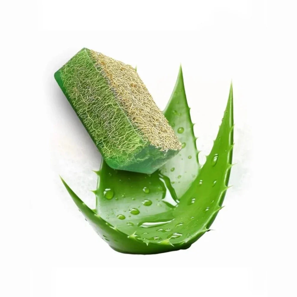 Doğal Kabak Lifli Aloe Vera Sabunu 130 Gr ile Cildinize Doğal Bakım