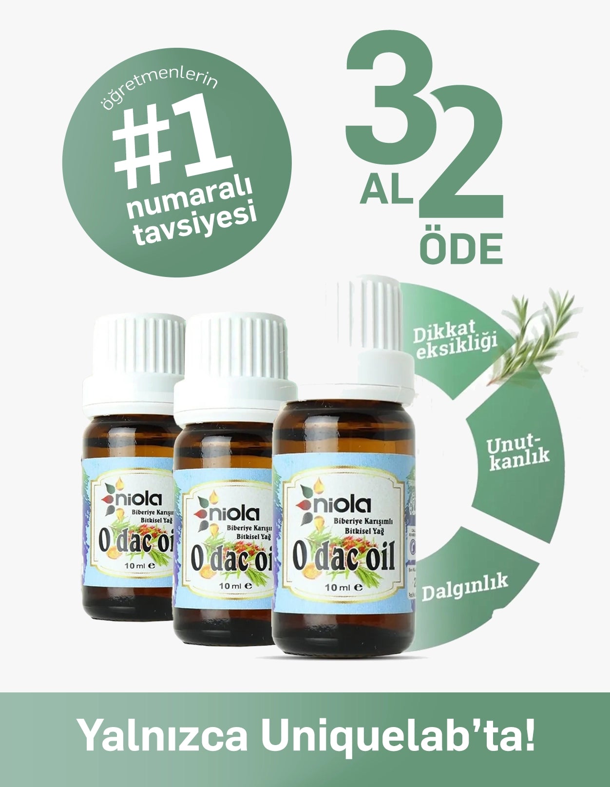 Niola O Dac Oil 3'lü Avantajlı Paket